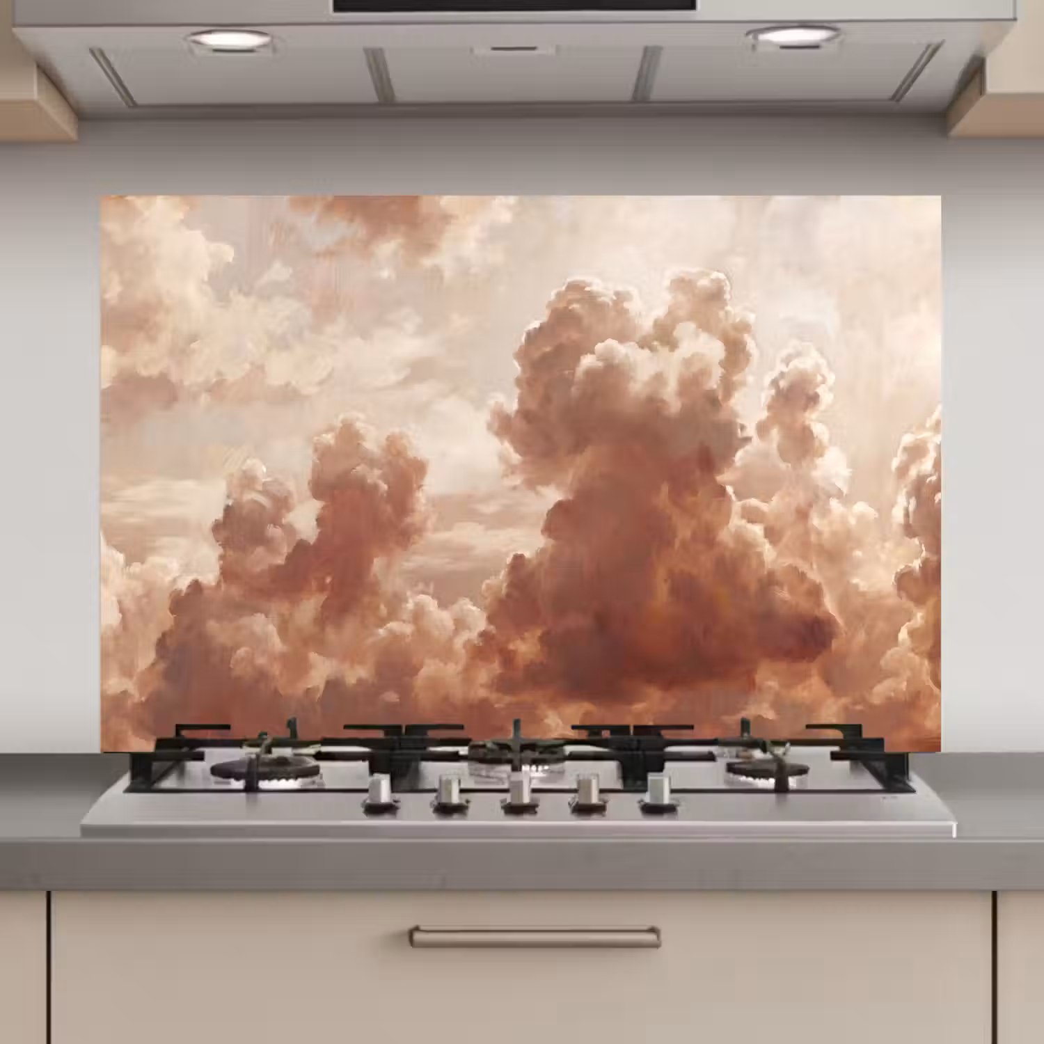 Wolken - Lucht - Natuur - Modern - Bruin keuken achterwand spatscherm klein -3d_website