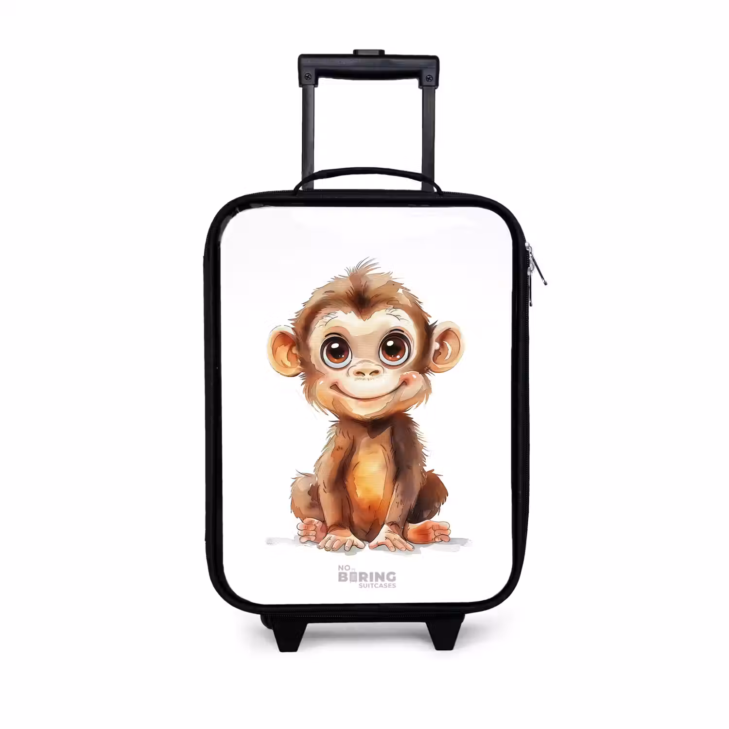 Baby aap Kinderkoffer - Zwart klein -3d