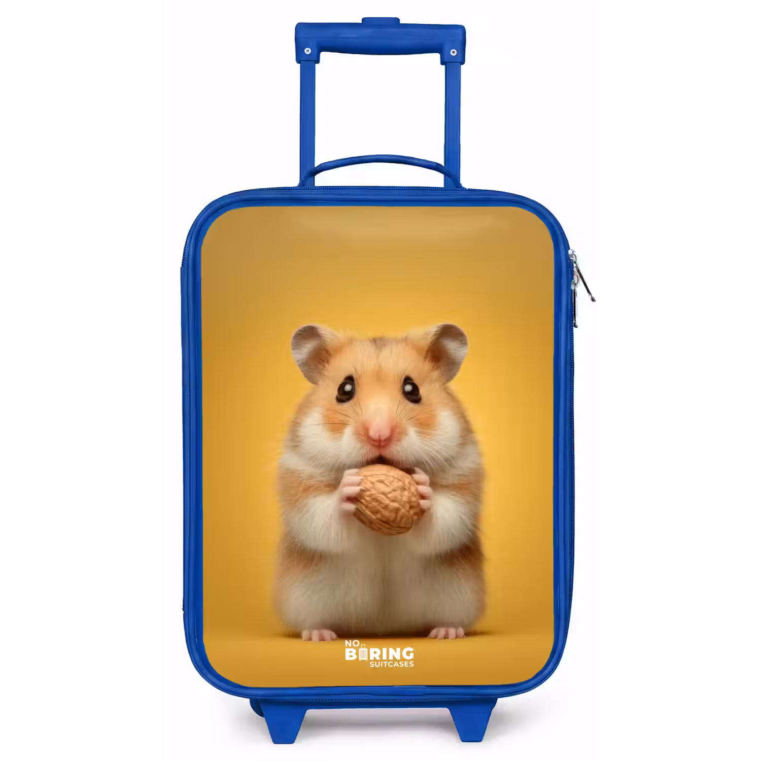Hamster - Walnoot - Dier Kinderkoffer - Blauw klein -zz3dotto