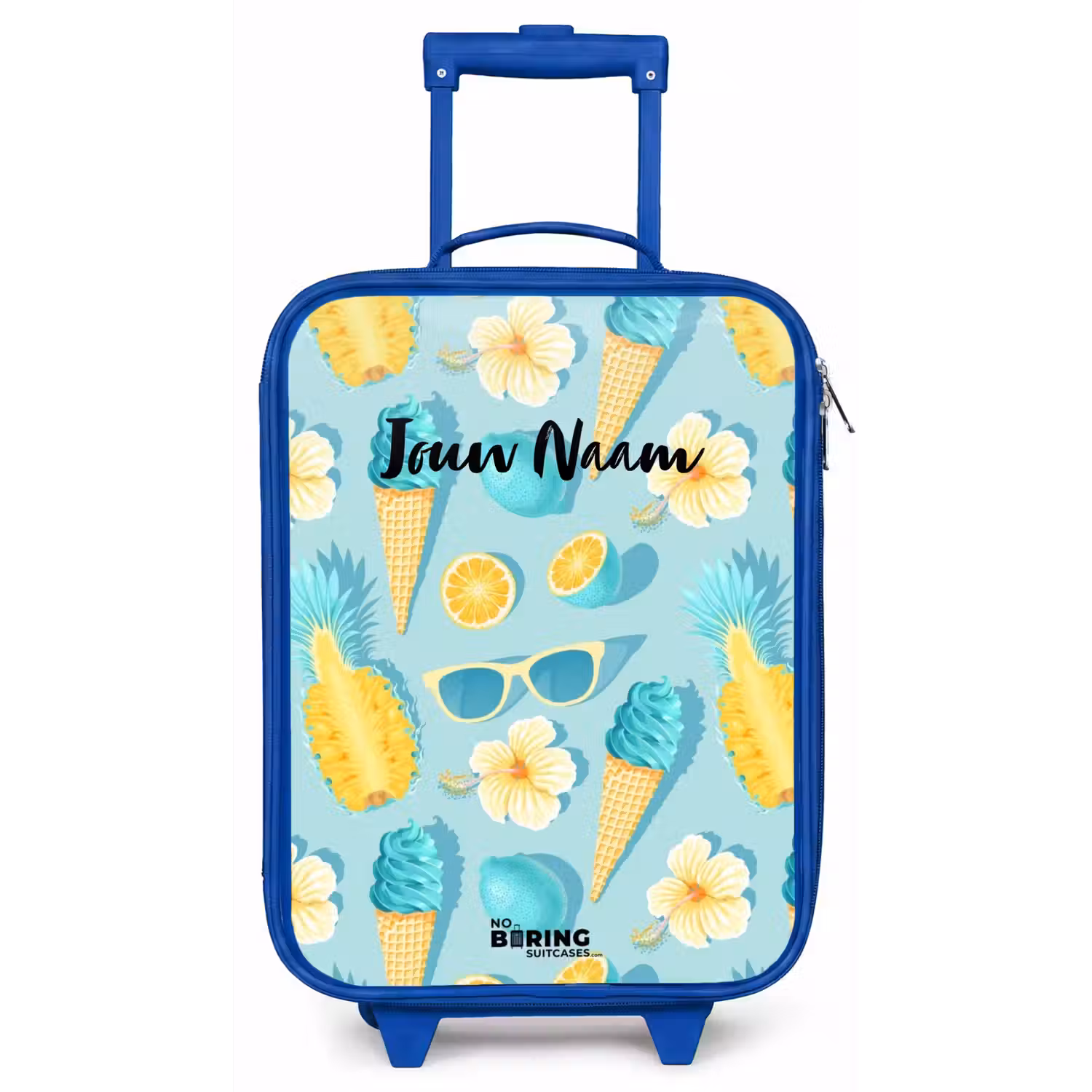 Ibiza icecream Kinderkoffer - Blauw klein -zz3dotto