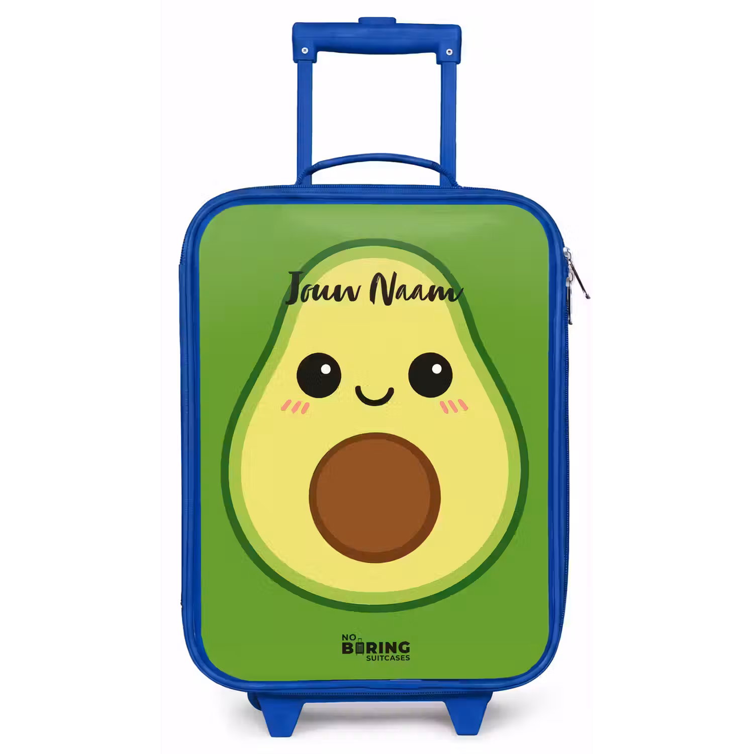 Kawai - Avocado - Groen Kinderkoffer - Blauw klein -zz3dotto