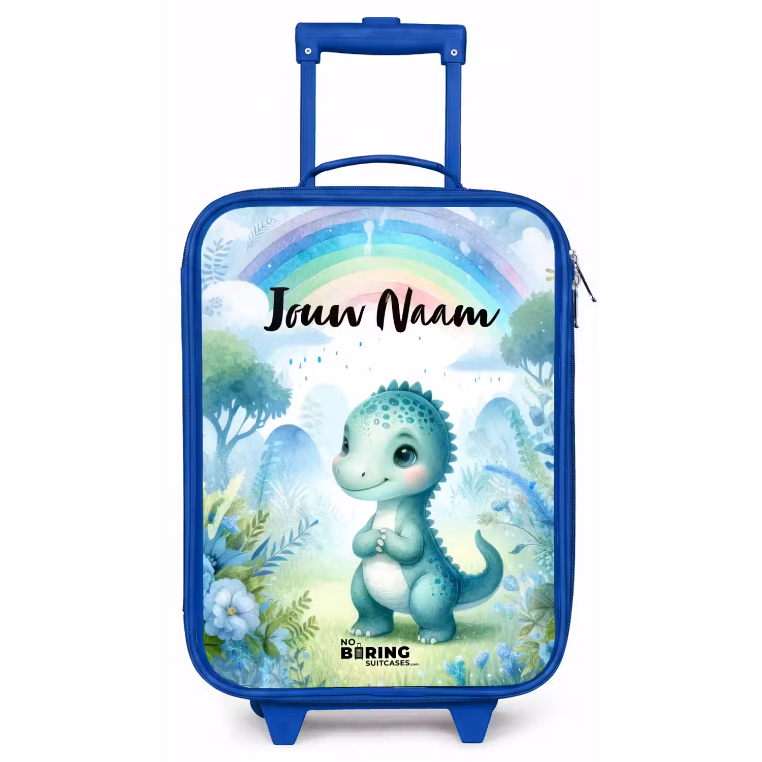 Daantje Dino Kinderkoffer - Blauw klein -zz3dotto