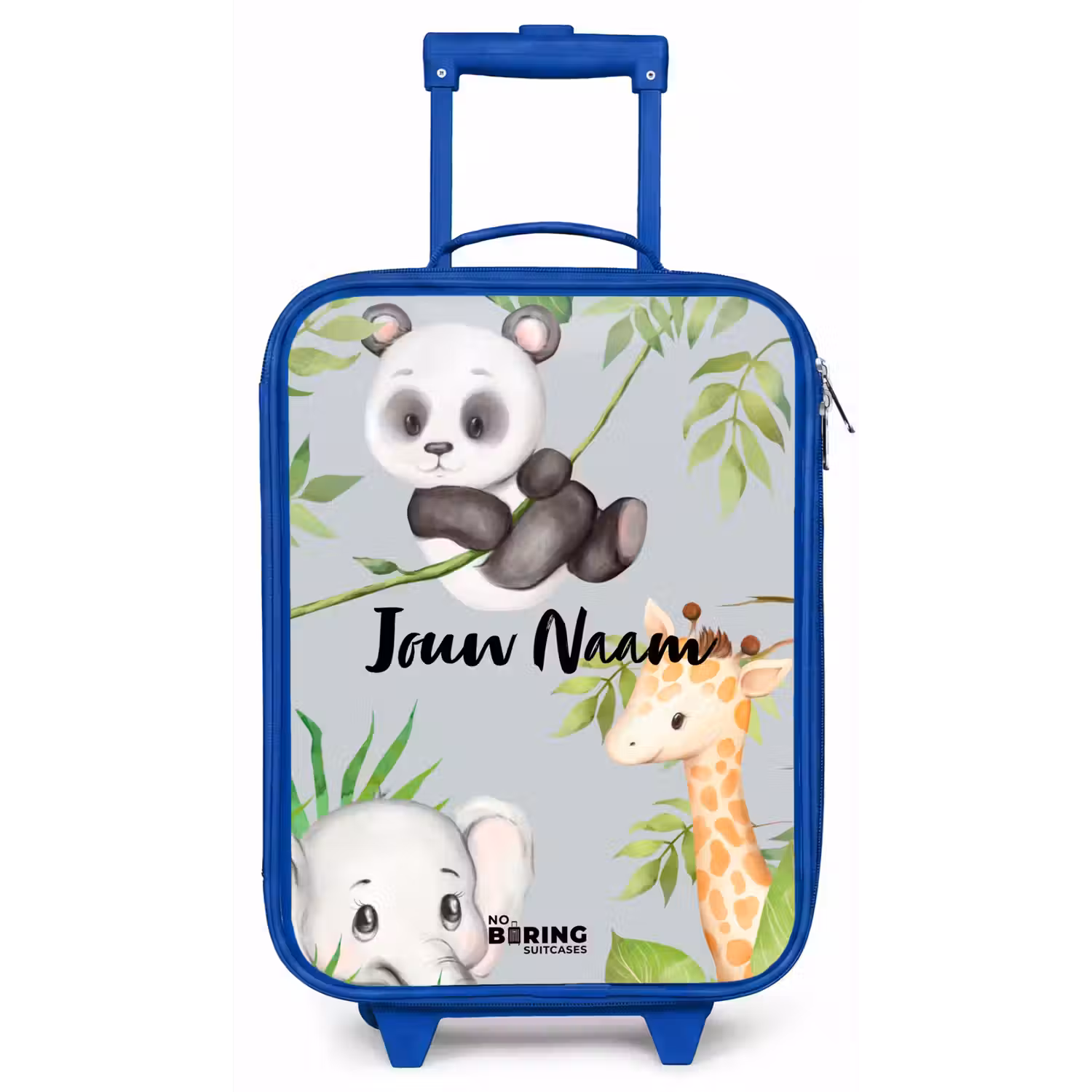 Diertjes in de jungle Kinderkoffer - Blauw klein -zz3dotto
