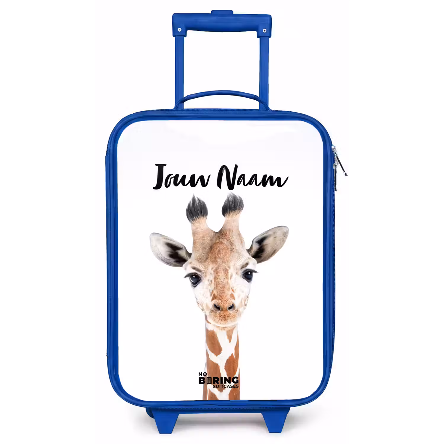 Gerrie Giraffe Kinderkoffer - Blauw klein -zz3dotto