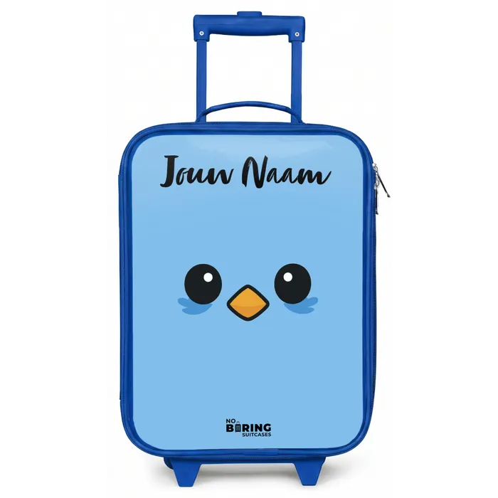 Kawai - Vogel - Blauw Kinderkoffer - Blauw klein -zz3dotto