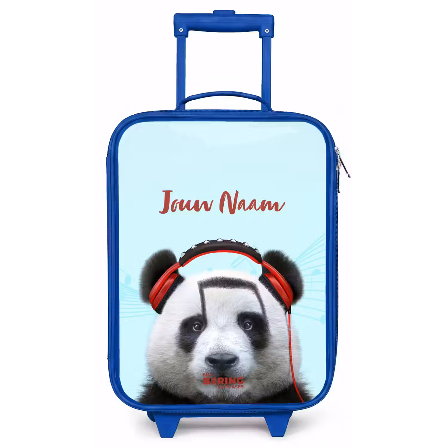 Kees de Panda Kinderkoffer - Blauw klein -zz3dotto