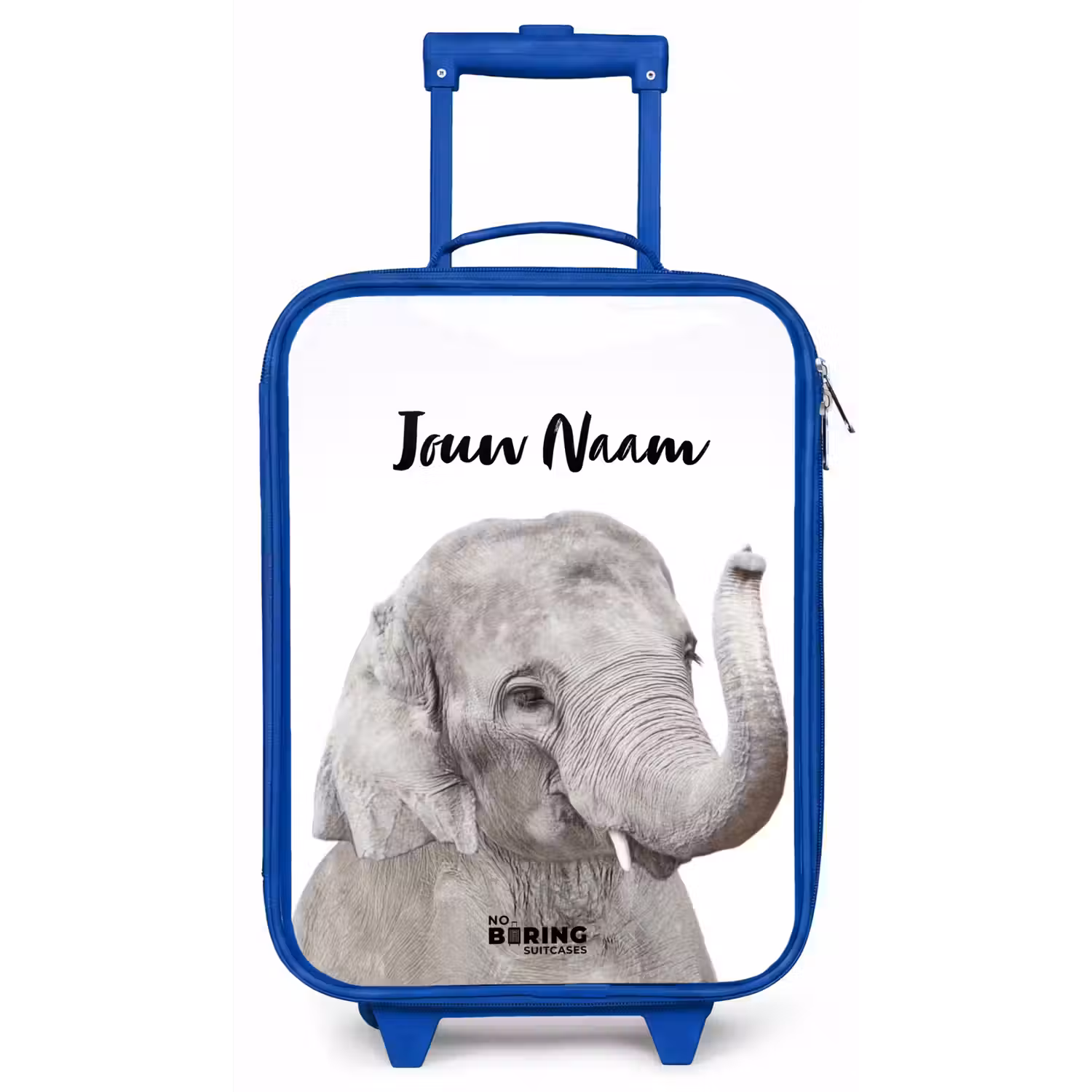 Oscar Olifant Kinderkoffer - Blauw klein -zz3dotto