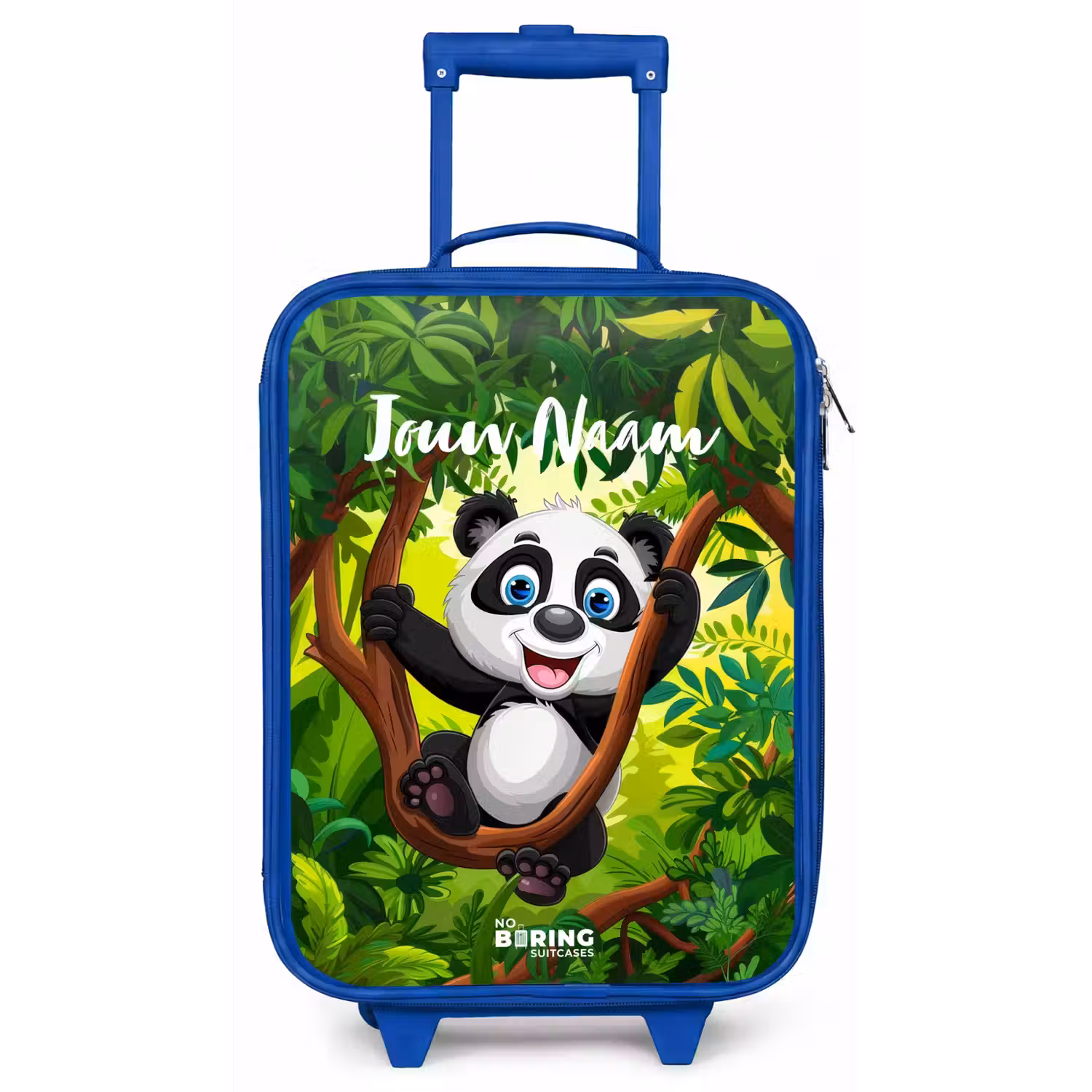 Pedro panda Kinderkoffer - Blauw klein -zz3dotto