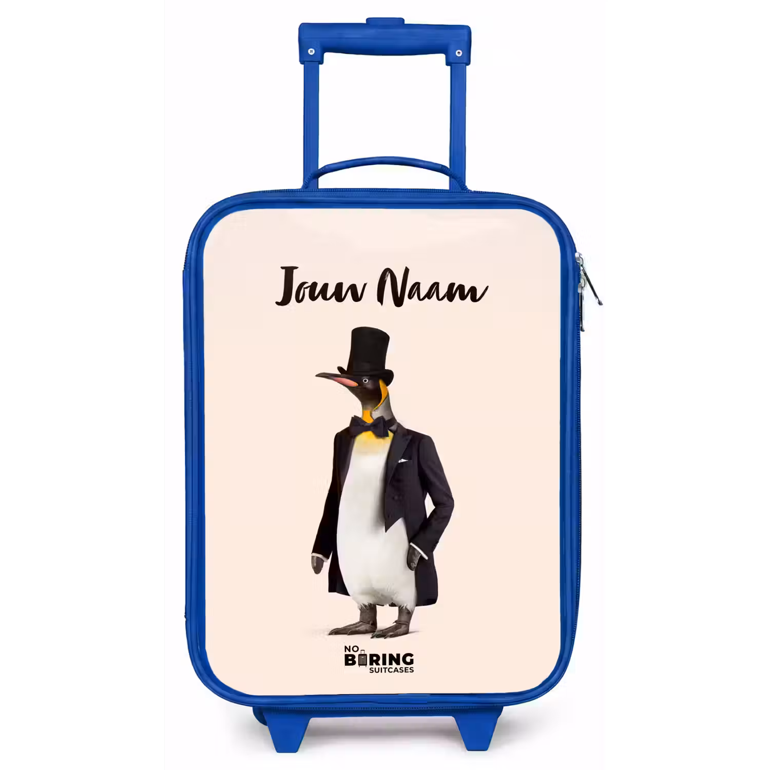 Pinguin in Pak Kinderkoffer - Blauw klein -zz3dotto