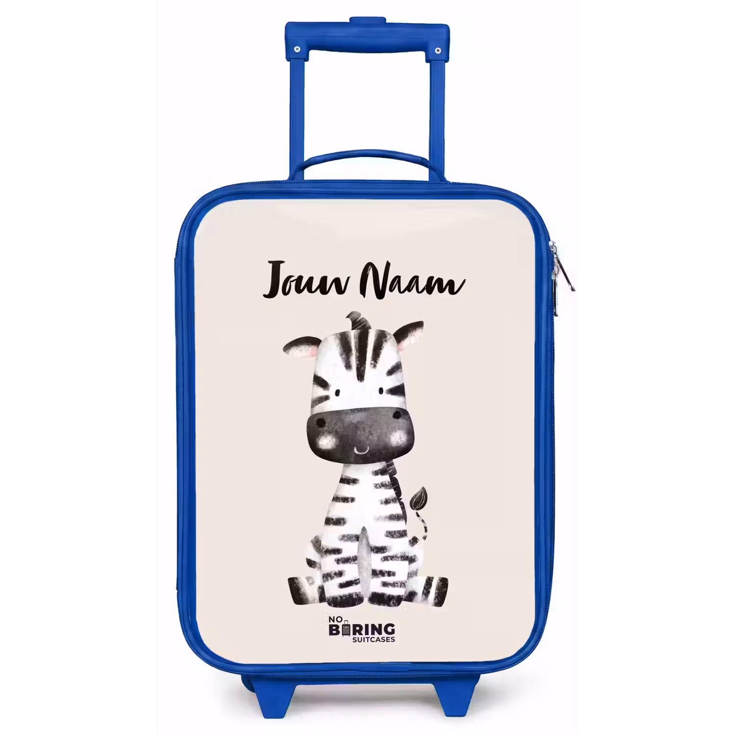 Zoë Zebra Kinderkoffer - Blauw klein -zz3dotto