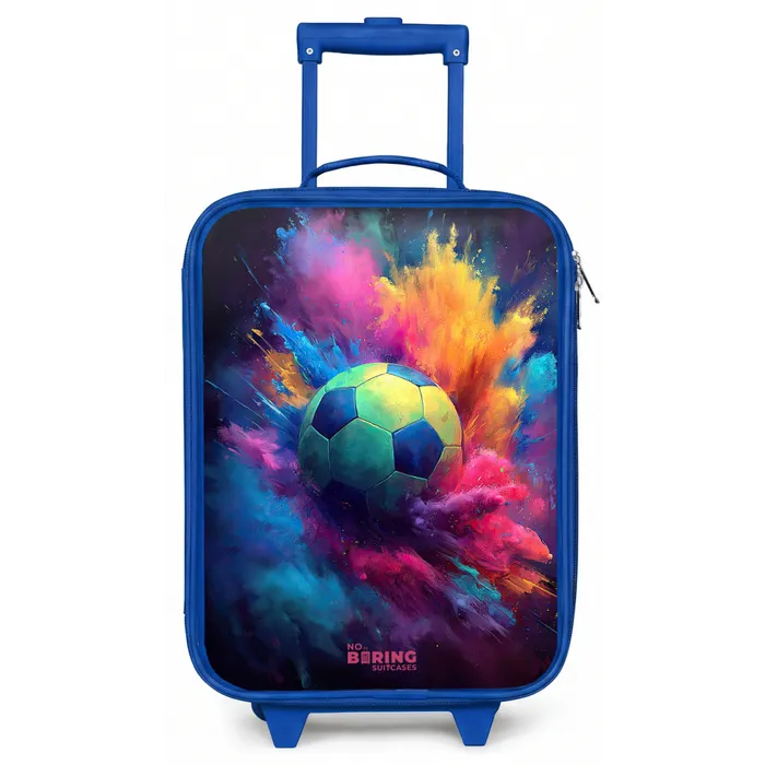 Neon - Bal - Kleurrijk Kinderkoffer - Blauw klein -zz3dotto
