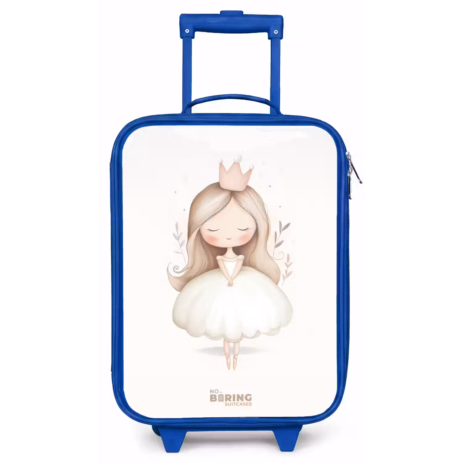 Sierlijke prinses in het wit Kinderkoffer - Blauw klein -zz3dotto