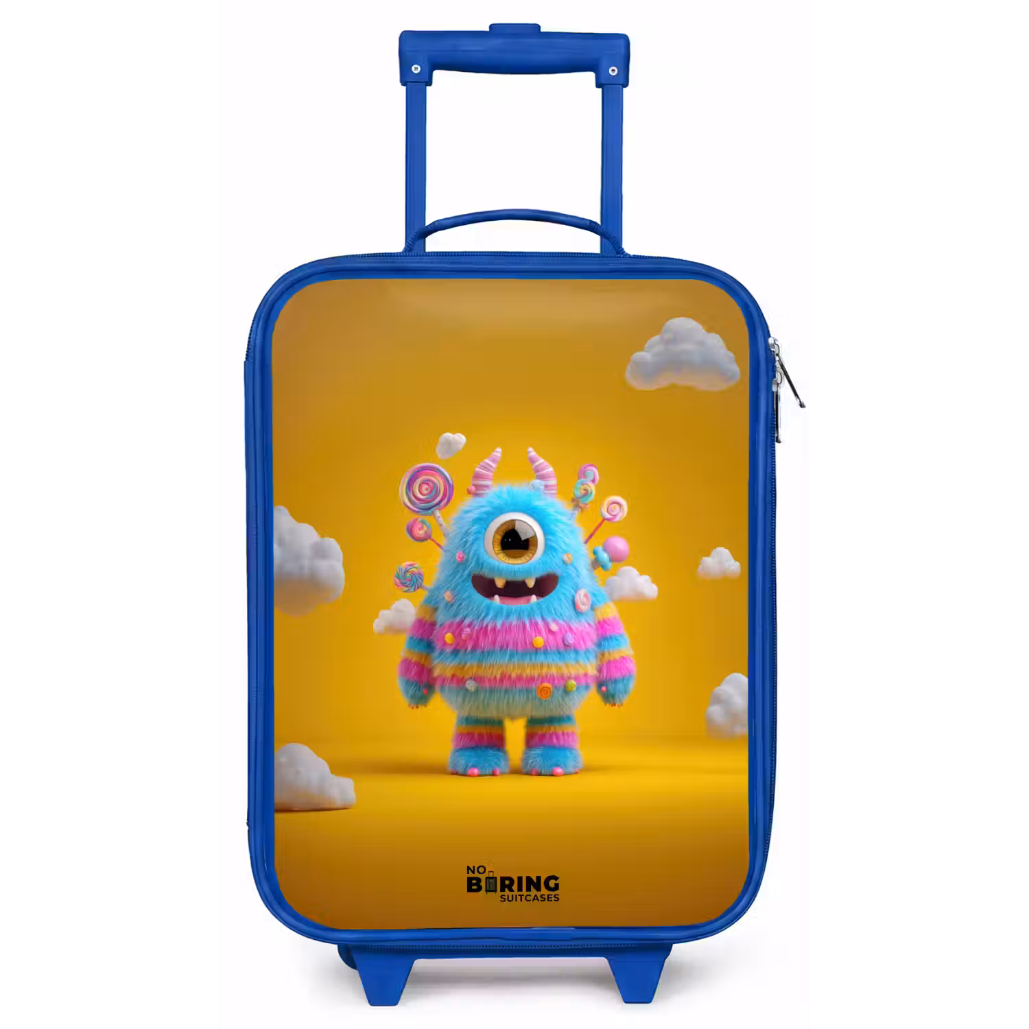 Snoep - Monster - Regenboog Kinderkoffer - Blauw klein -zz3dotto