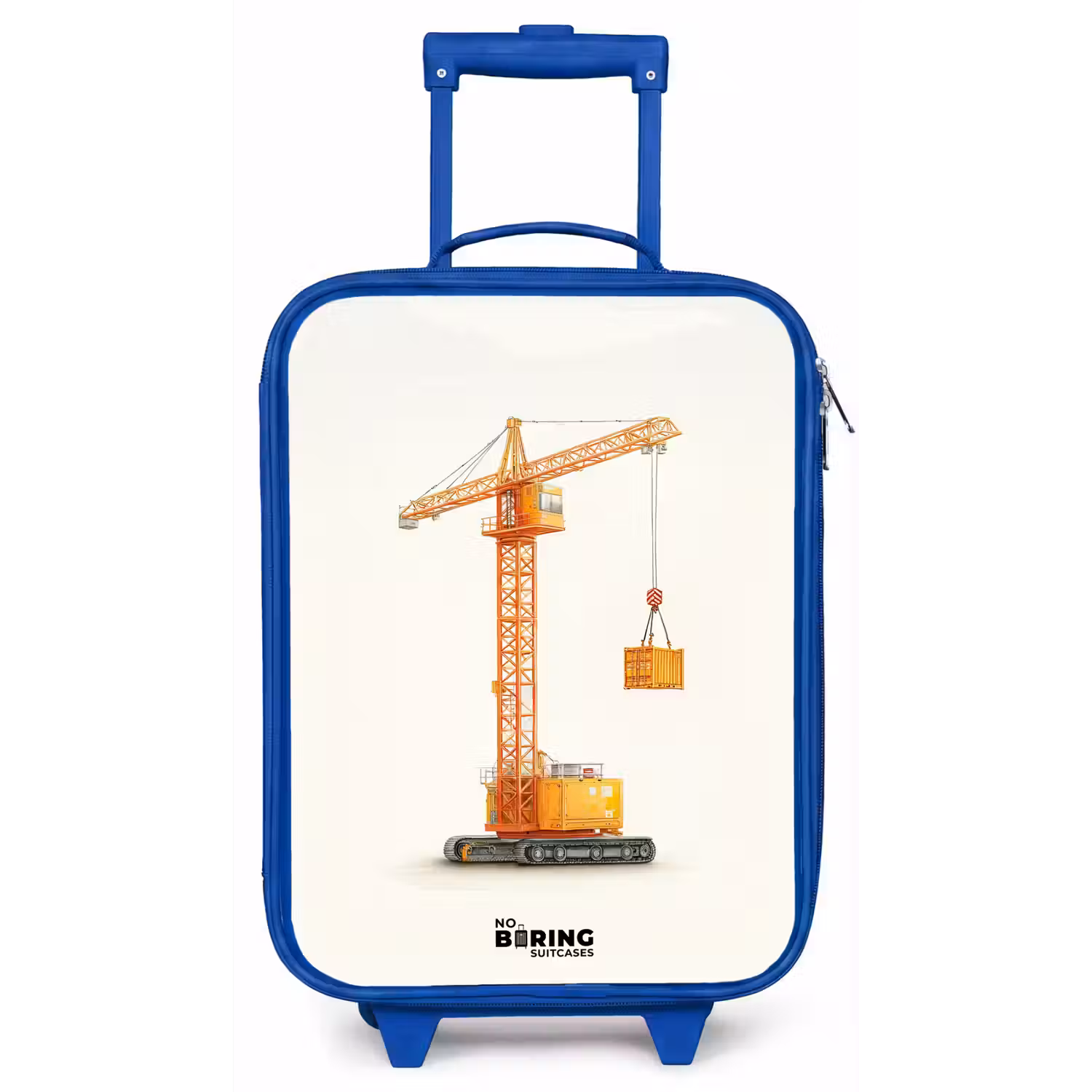 Torenkraan - Getekend - Oranje Kinderkoffer - Blauw klein -zz3dotto