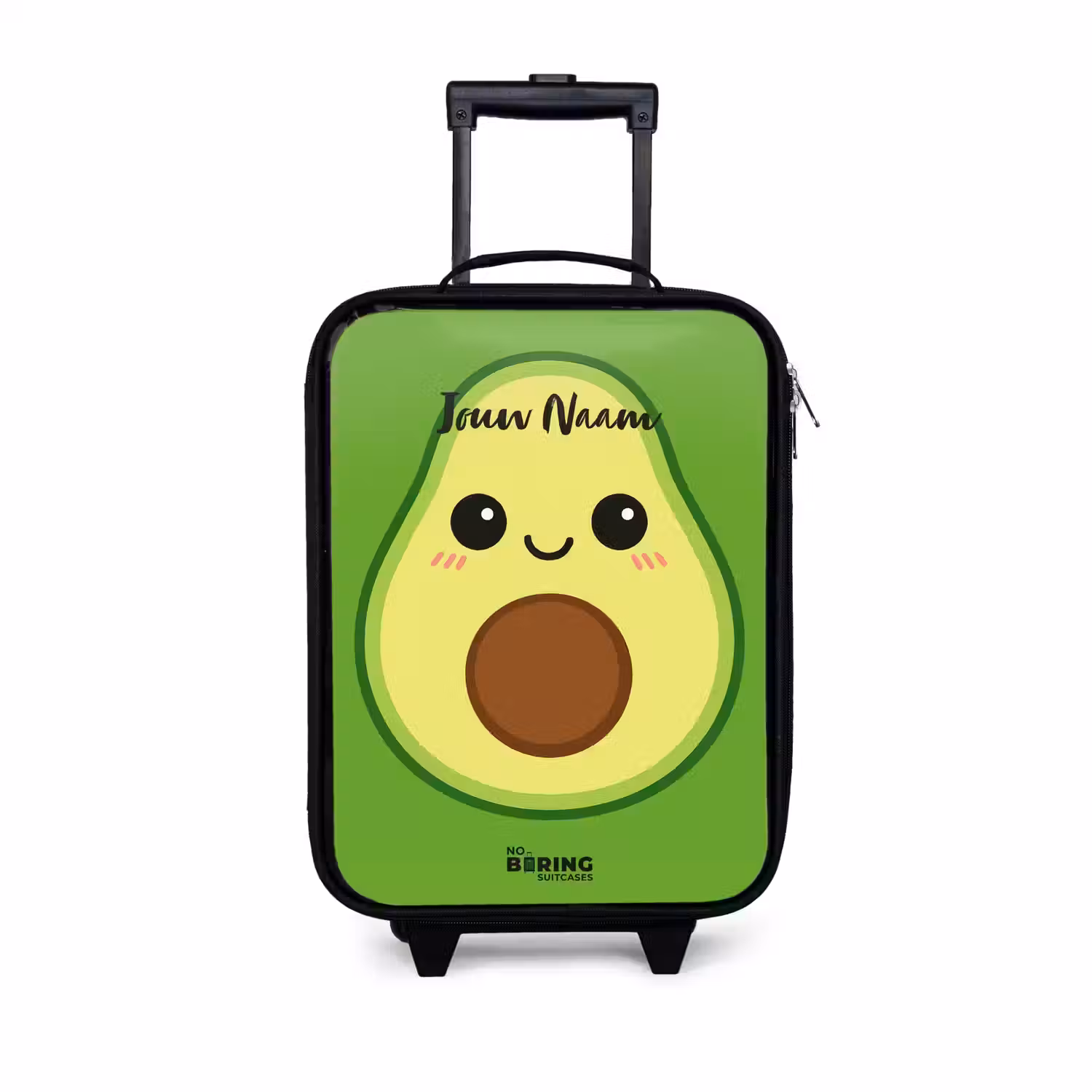 Kawai - Avocado - Groen Kinderkoffer - Zwart klein -3d
