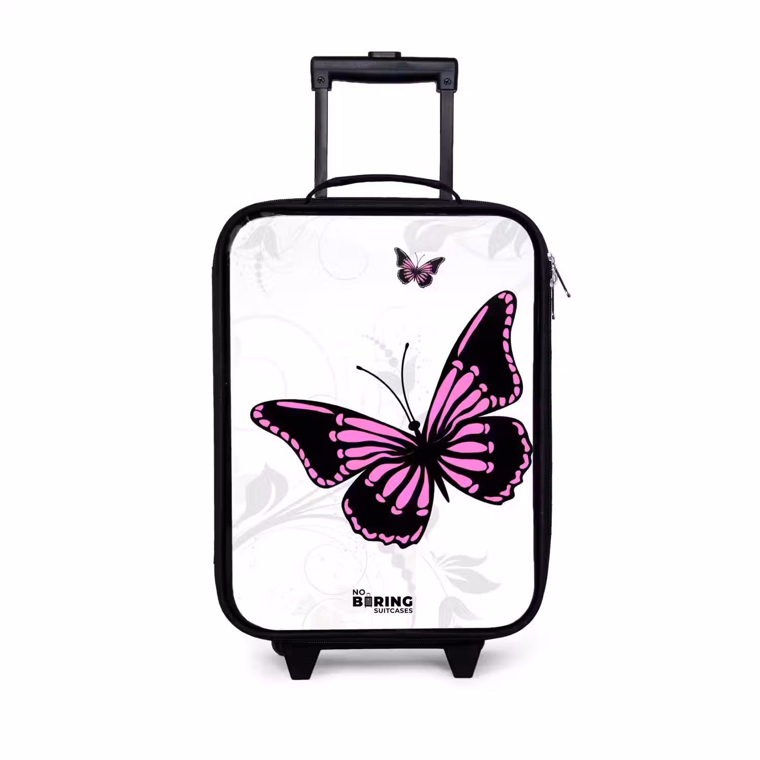 Magenta monarch Kinderkoffer - Zwart klein -3d