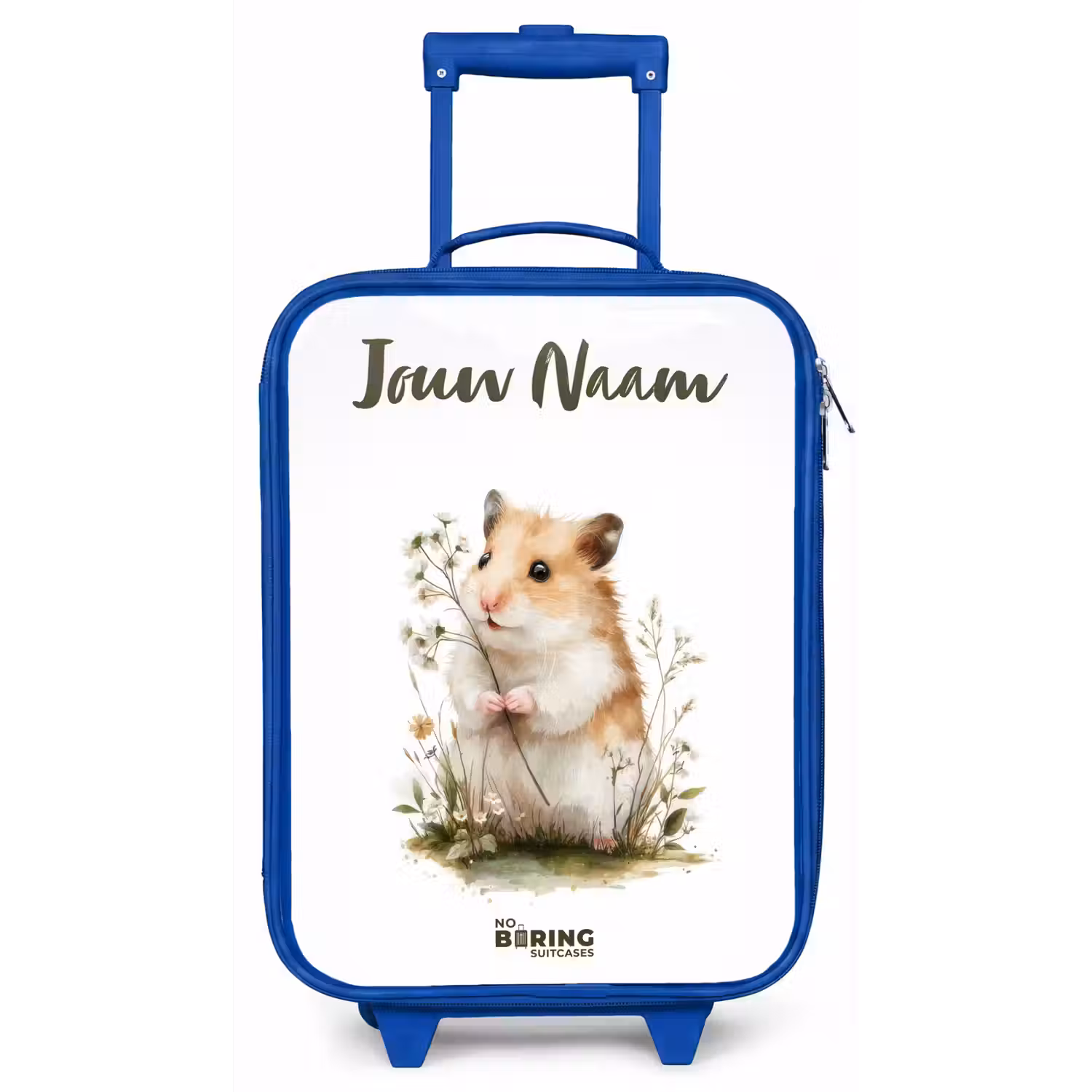 Dier - Natuur - Hamster Kinderkoffer - Blauw klein -zz3dotto
