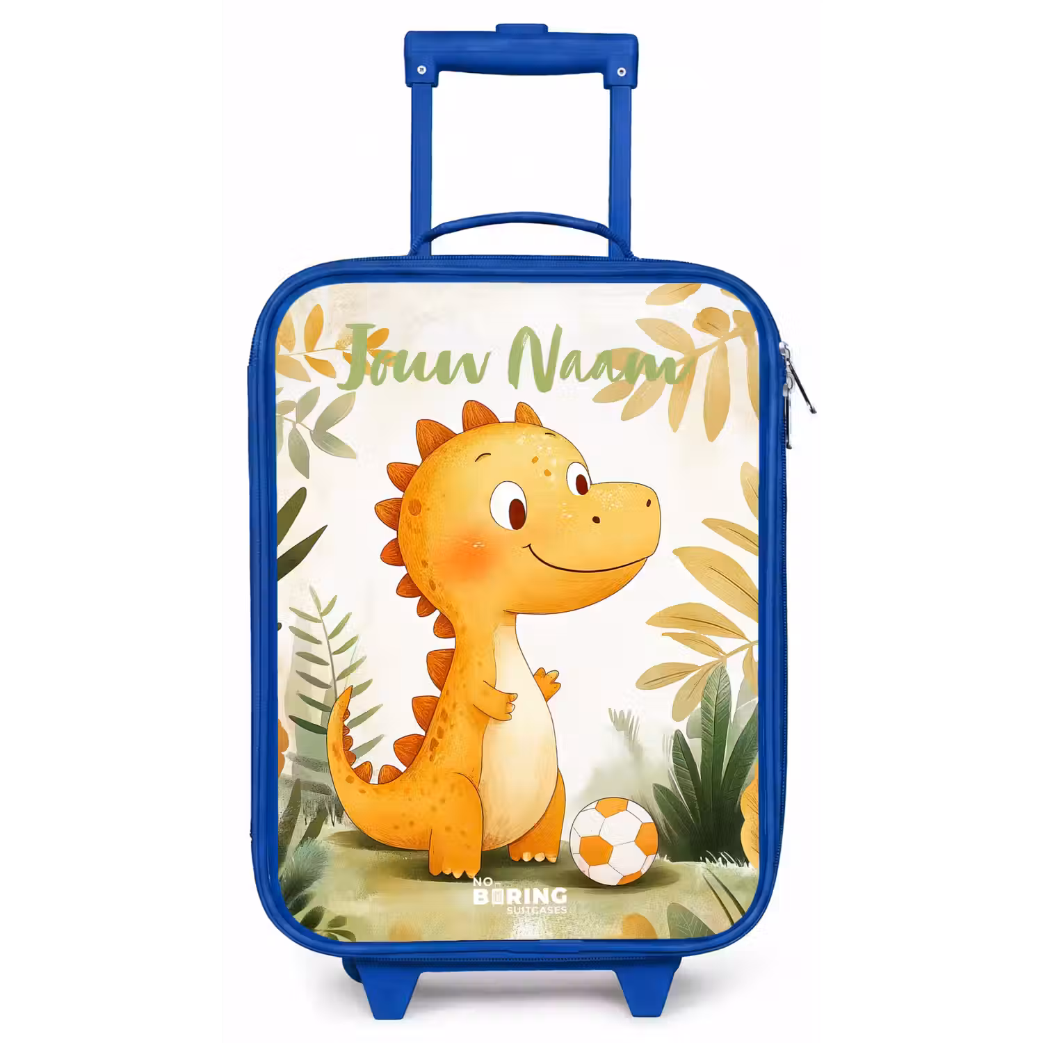 Dino - Voetbal - Oranje Kinderkoffer - Blauw klein -zz3dotto