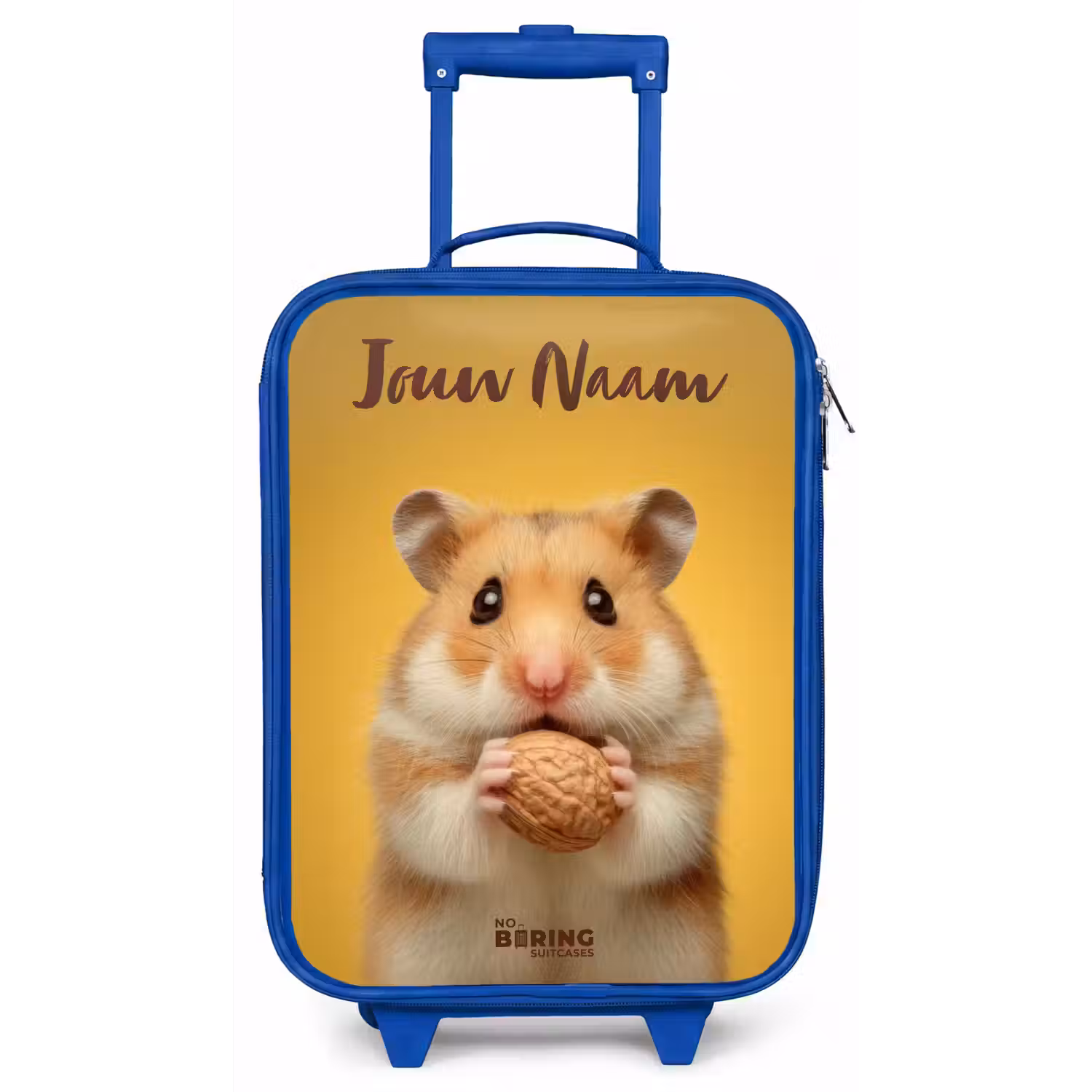 Hamster - Walnoot - Dier Kinderkoffer - Blauw klein -zz3dotto