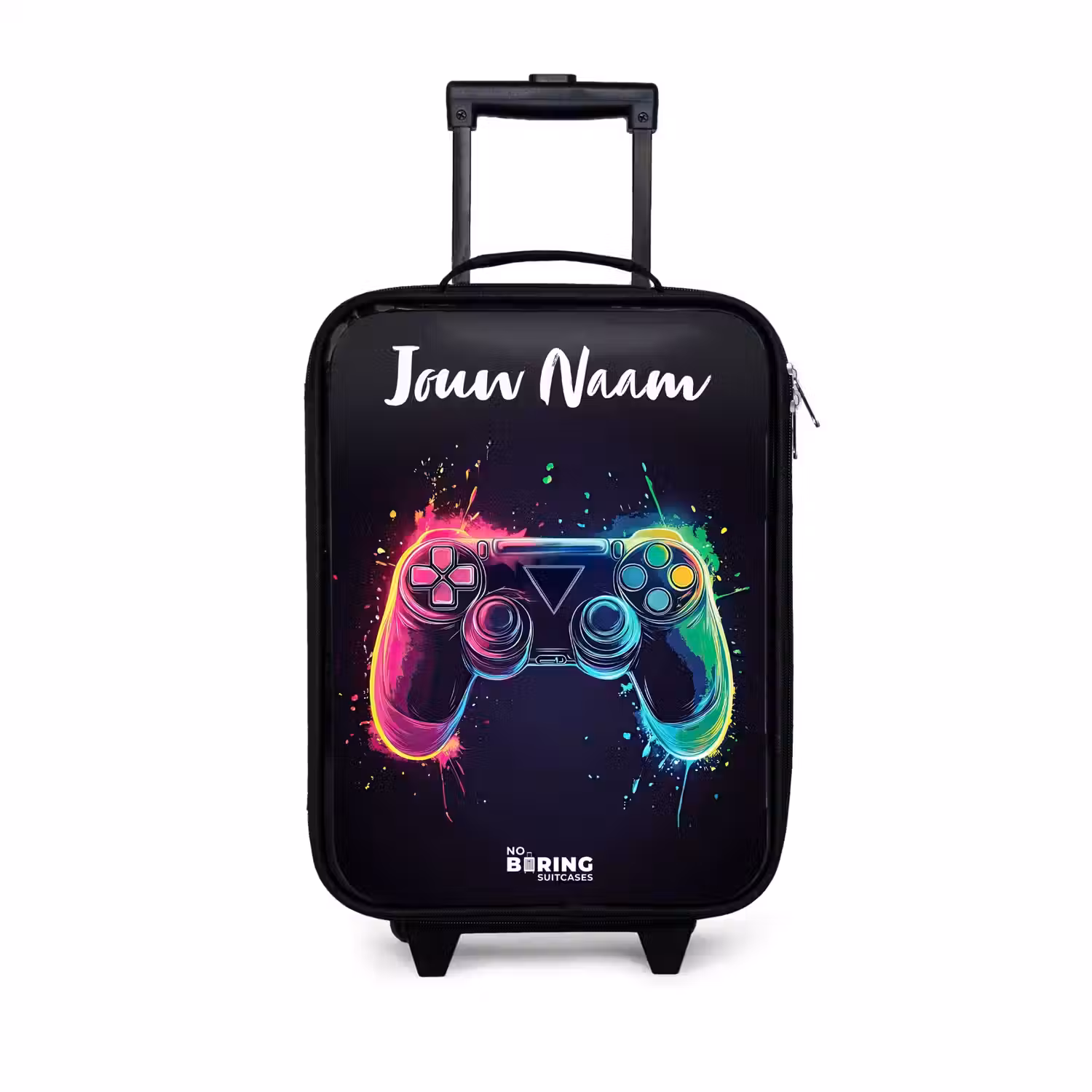 Neon - Controller - Verfspatten - Game Kinderkoffer - Zwart klein -3d