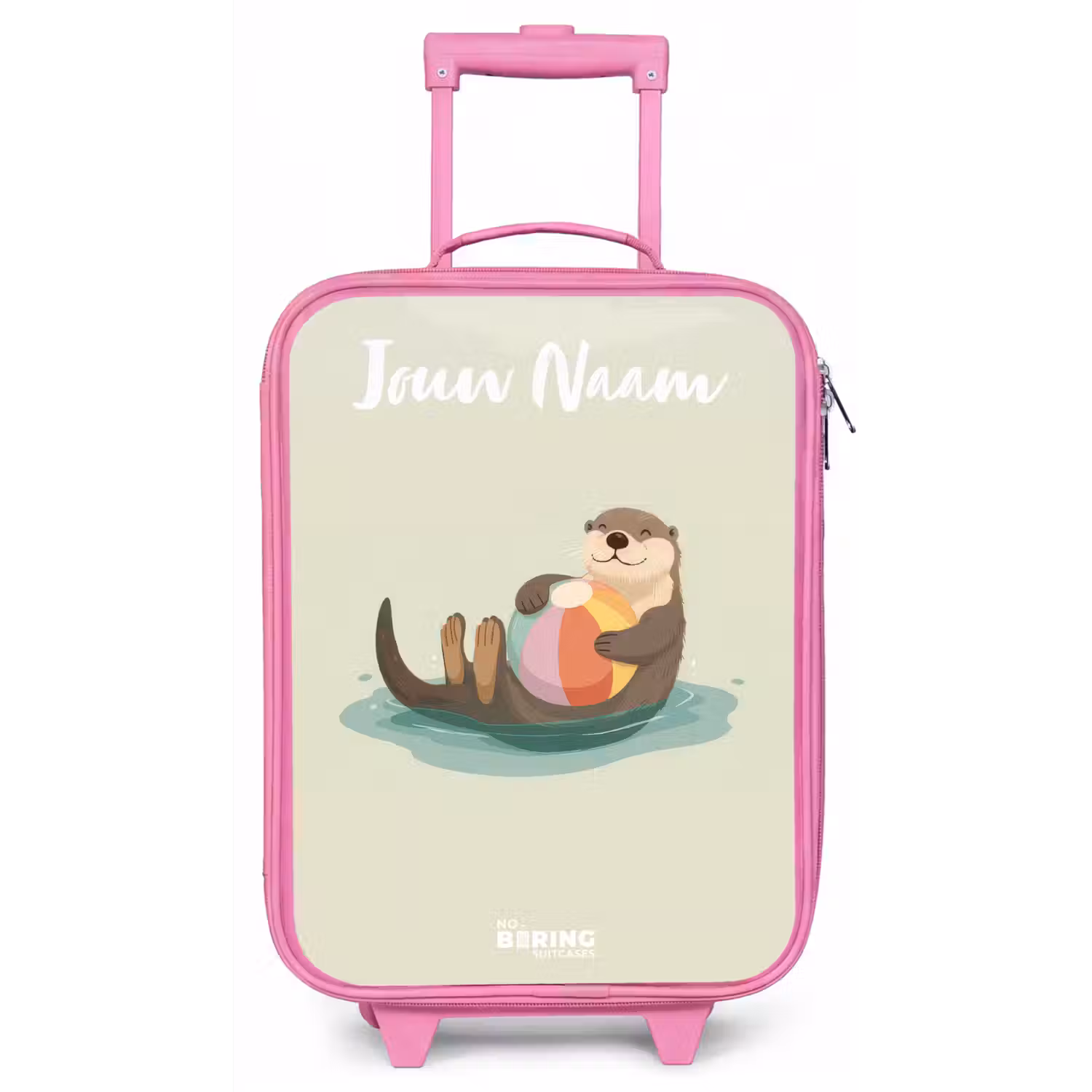 Otter - Strandbal - Water Kinderkoffer - Roze klein -zz3dotto