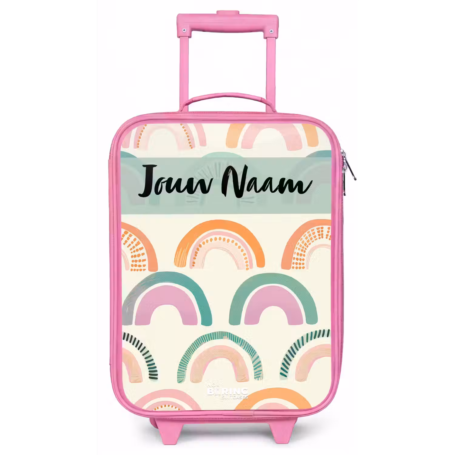 Regenboog - Pastel - Patroon Kinderkoffer - Roze klein -zz3dotto