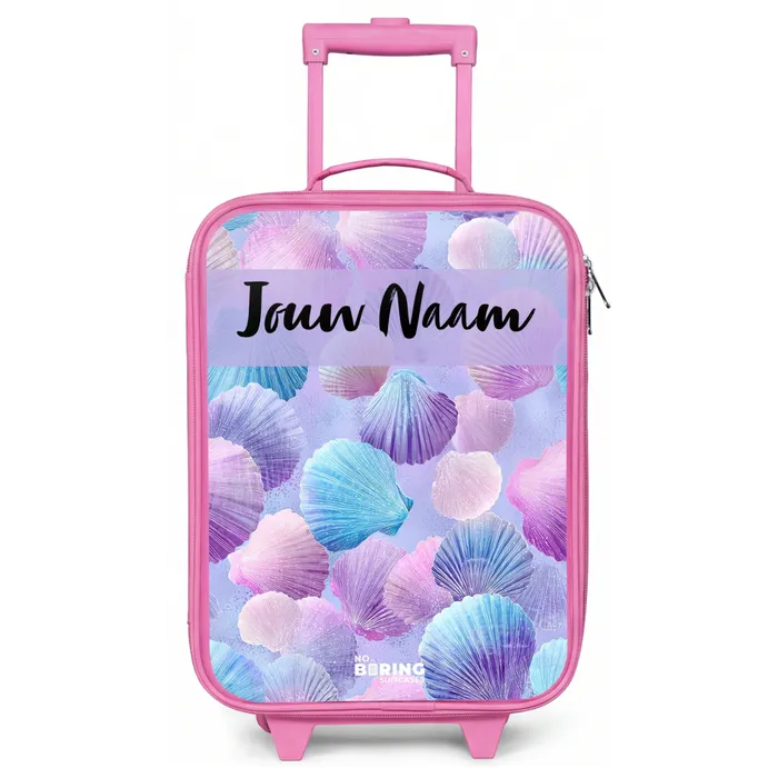Schelpen - Paars - Blauw - Patroon Kinderkoffer - Roze klein -zz3dotto