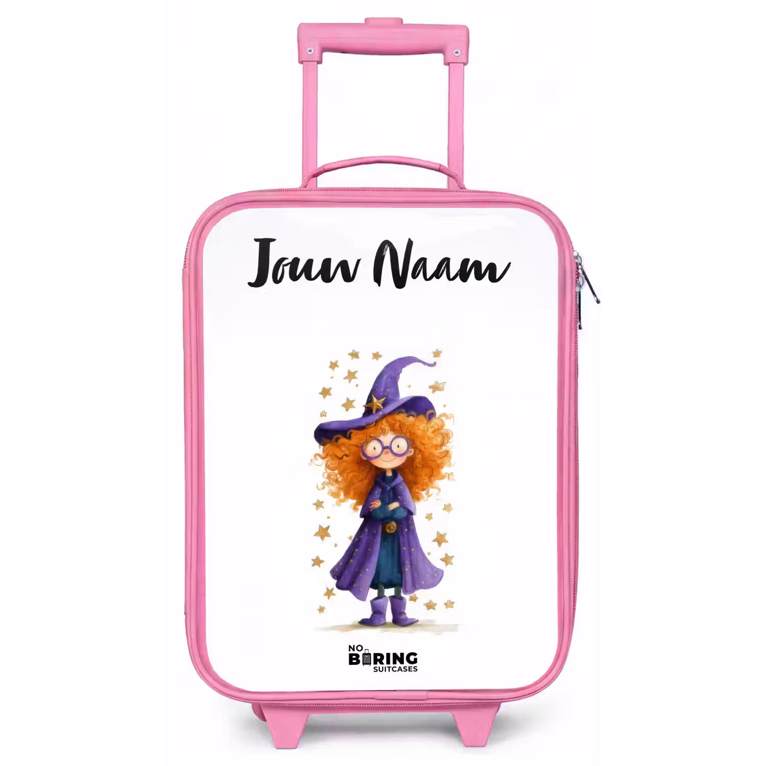 Sterrenmagie met krullen Kinderkoffer - Roze klein -zz3dotto
