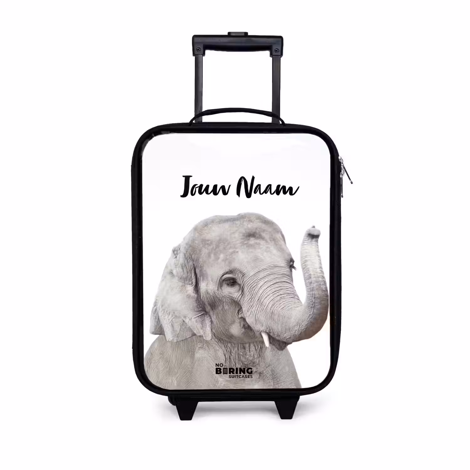 Oscar Olifant Kinderkoffer - Zwart klein -3d