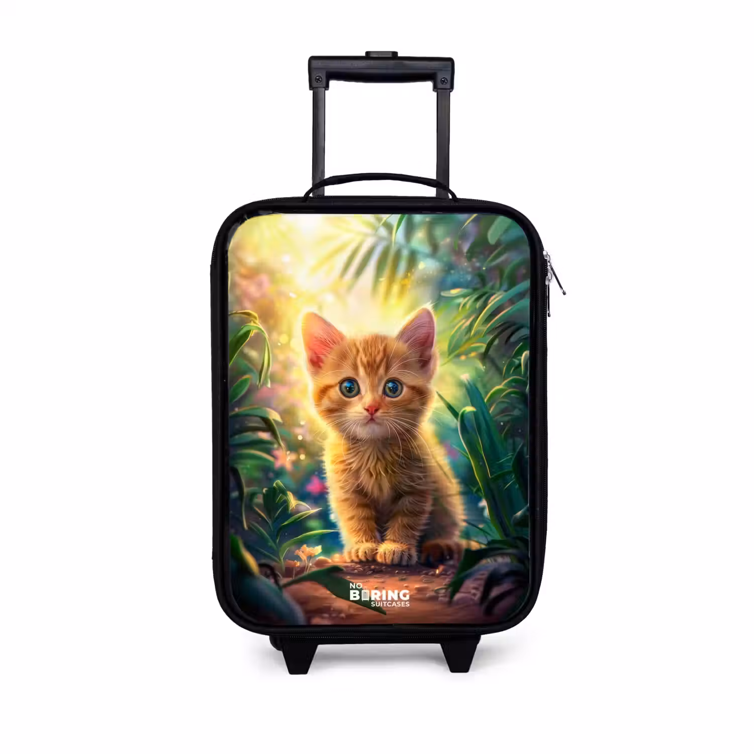 Kees kitten Kinderkoffer - Zwart klein -3d