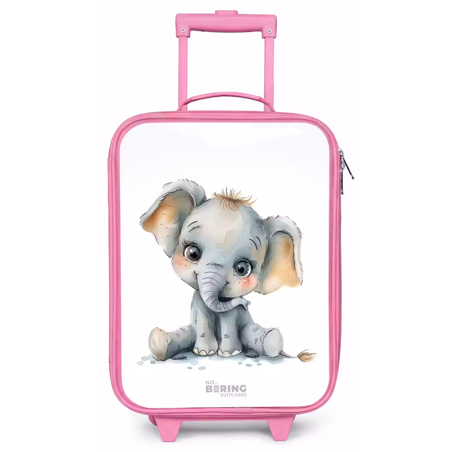 Baby olifant Kinderkoffer - Roze klein -zz3dotto