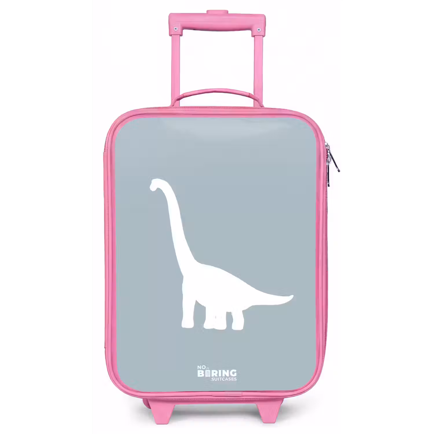 Blauw met Brachiosaurus dino Kinderkoffer - Roze klein -zz3dotto