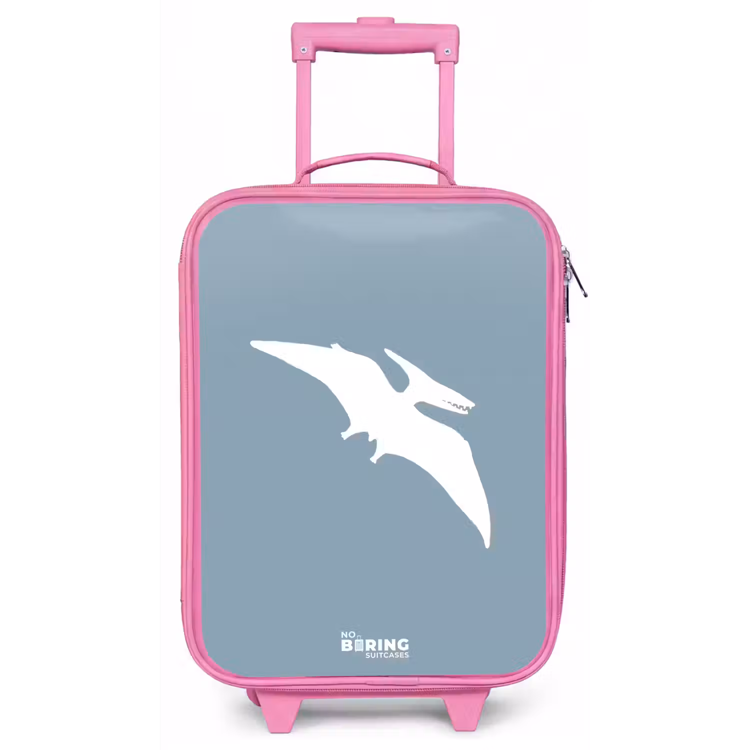 Blauw met Pteranodon dino Kinderkoffer - Roze klein -zz3dotto