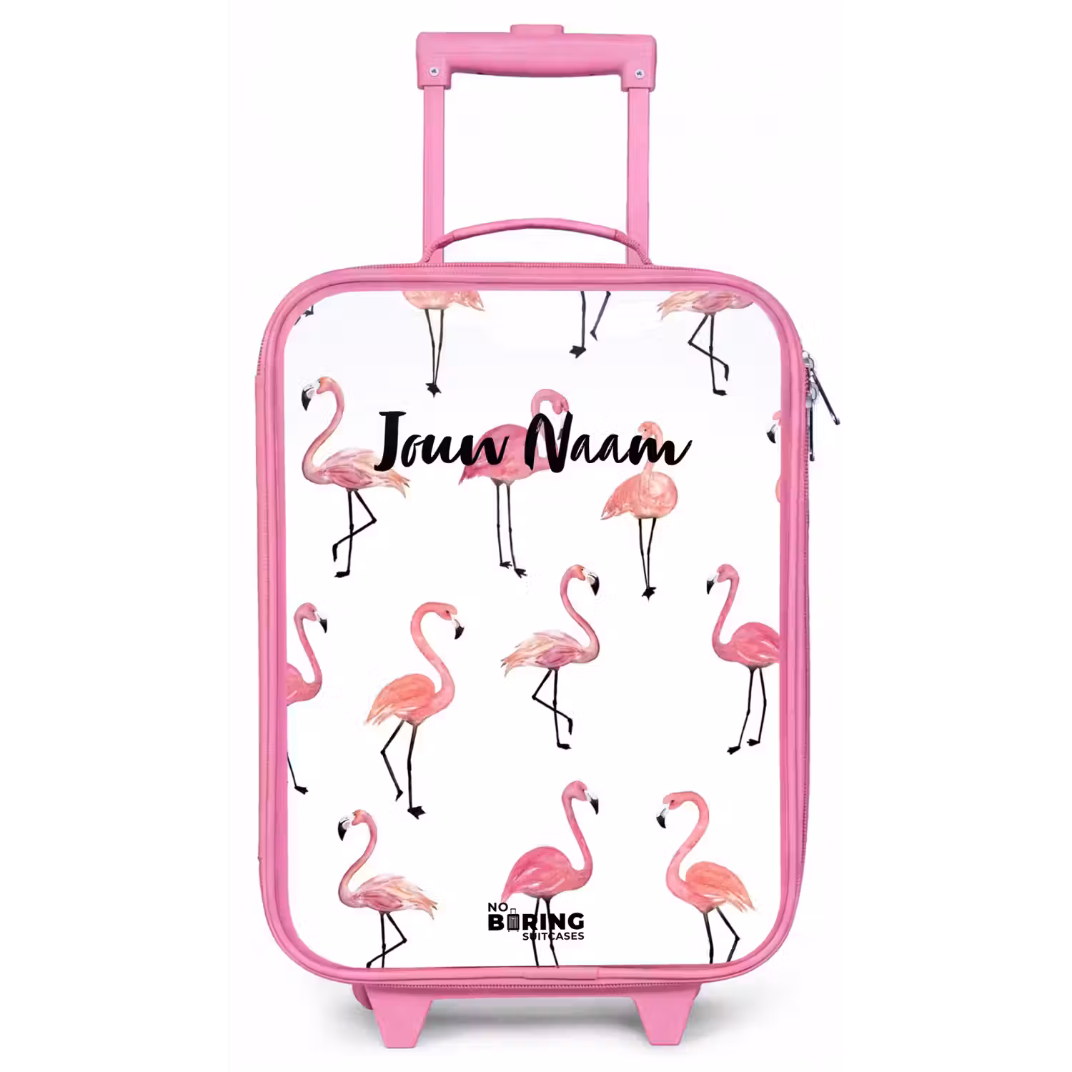Flamingo feestje Kinderkoffer - Roze klein -zz3dotto