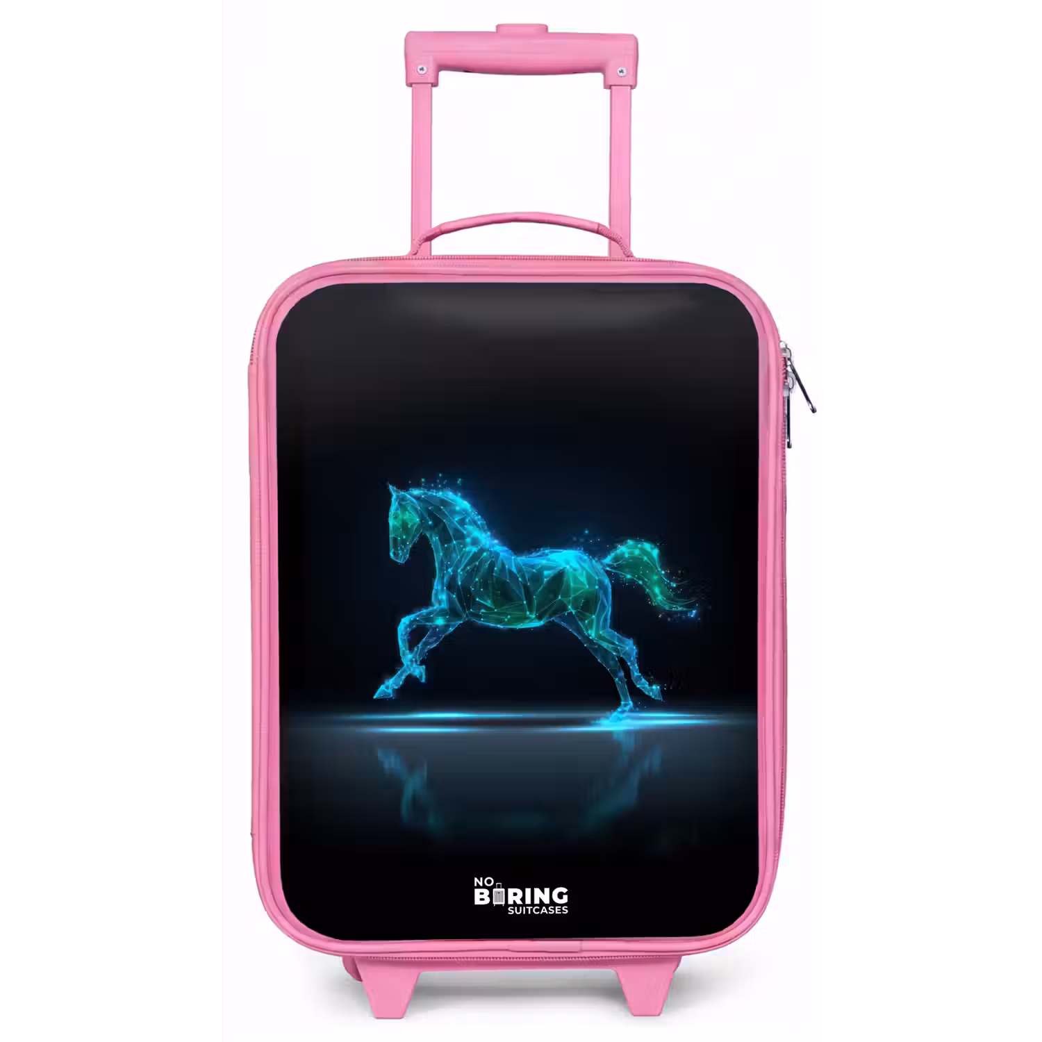 Futuristisch galopperend paard Kinderkoffer - Roze klein -zz3dotto