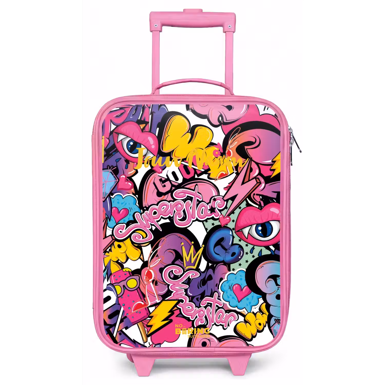 Girly graffiti Kinderkoffer - Roze klein -zz3dotto