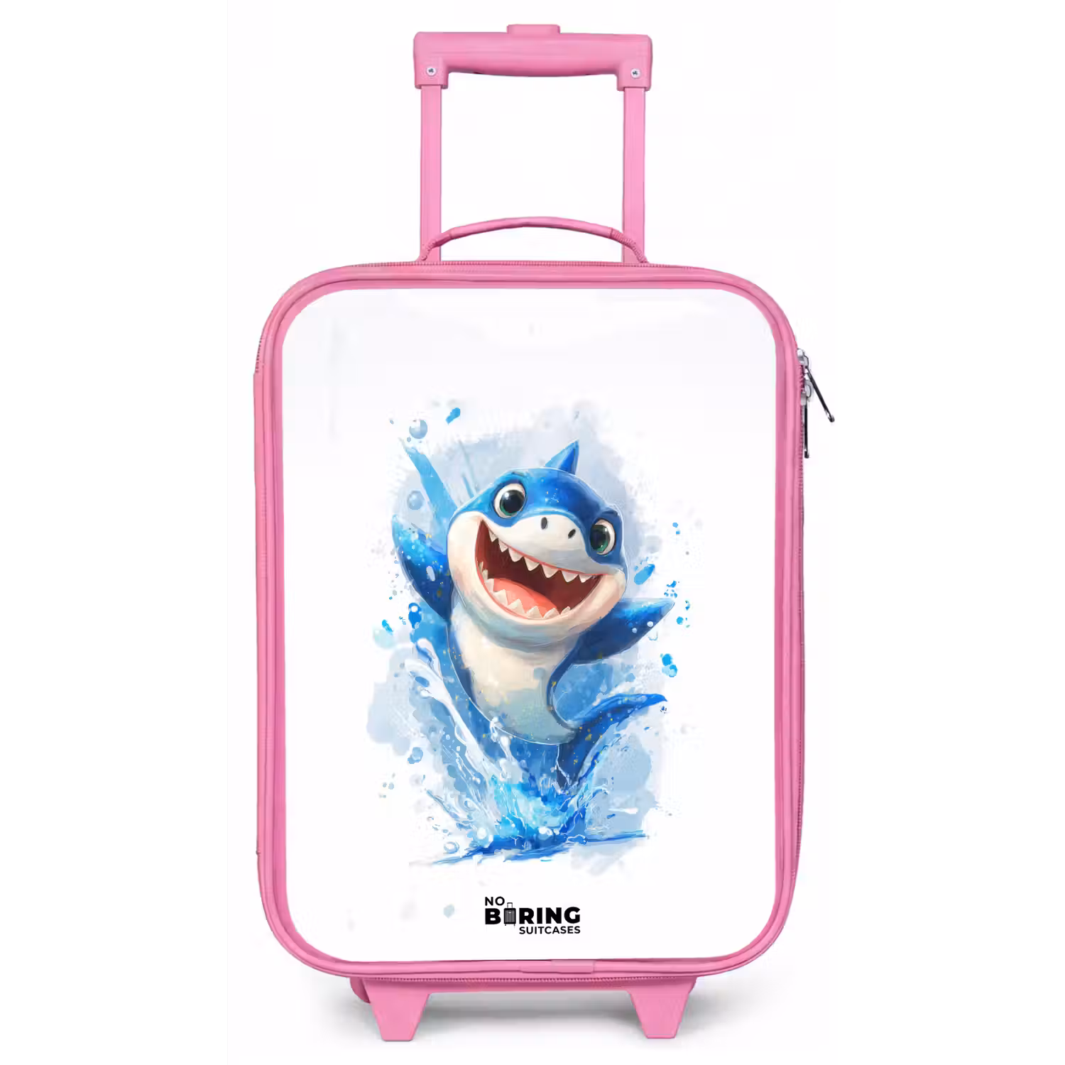 Haai - Tanden - Water Kinderkoffer - Roze klein -zz3dotto