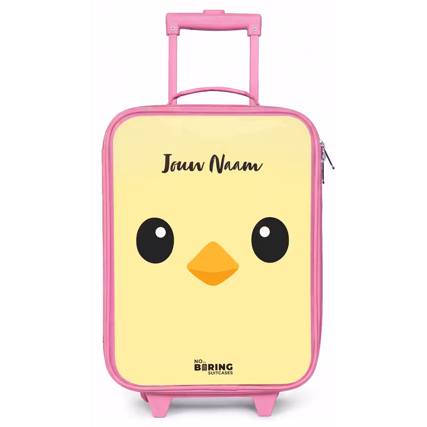 Kawai - Kuiken - Geel Kinderkoffer - Roze klein -zz3dotto