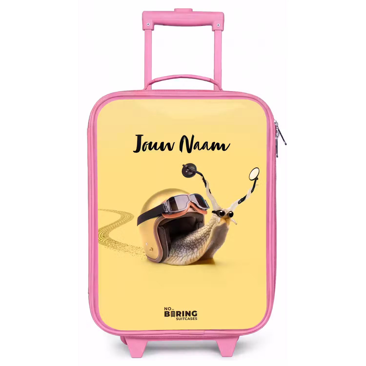 Escar-Go - Geel Kinderkoffer - Roze klein -zz3dotto