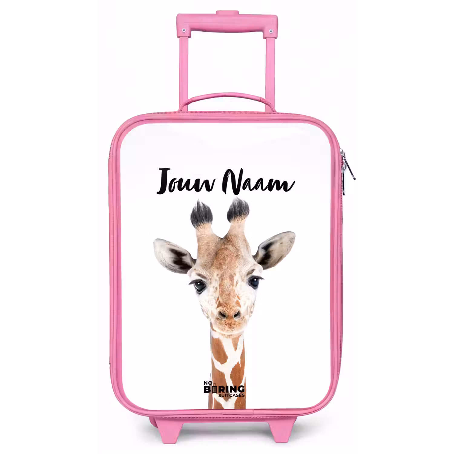 Gerrie Giraffe Kinderkoffer - Roze klein -zz3dotto