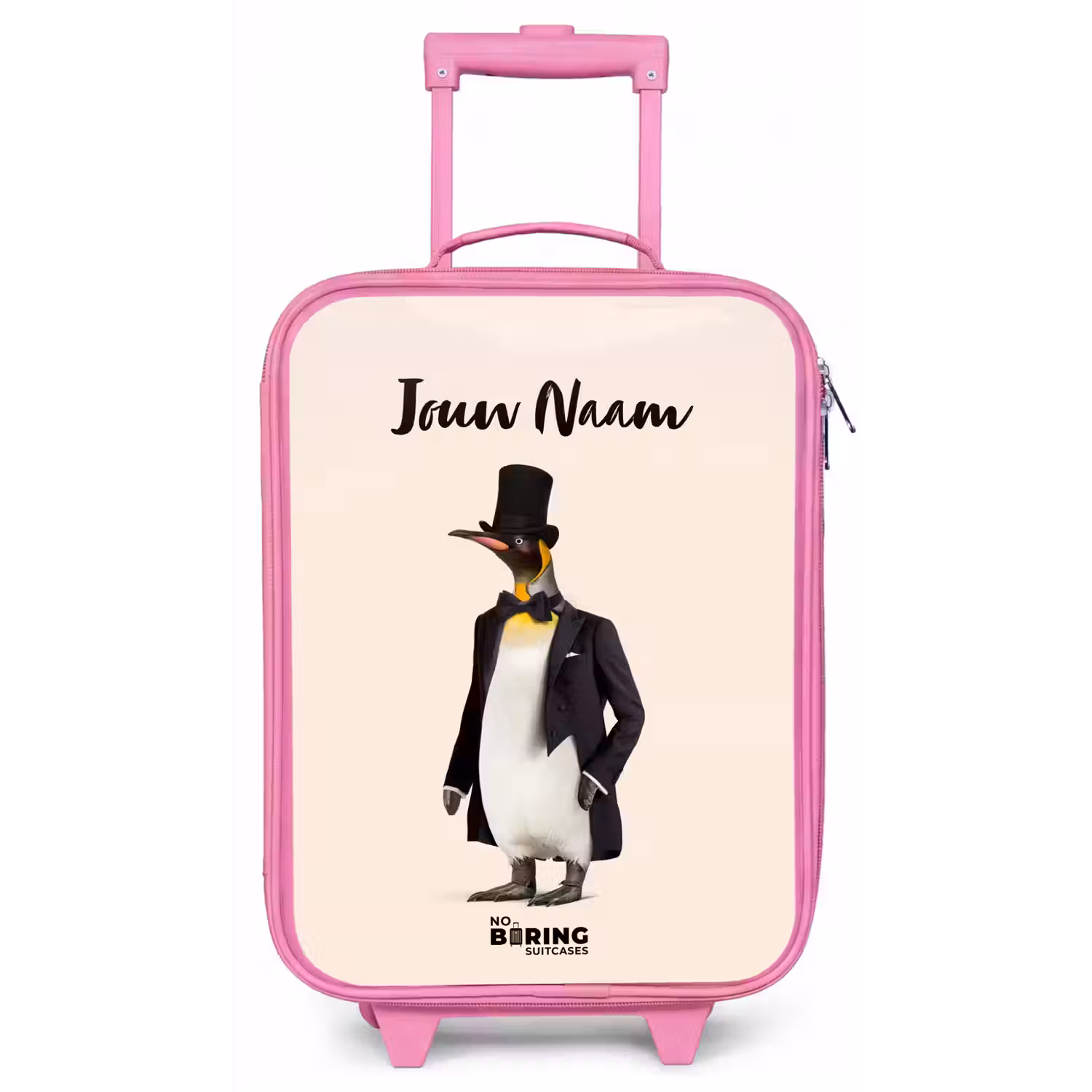 Pinguin in Pak Kinderkoffer - Roze klein -zz3dotto