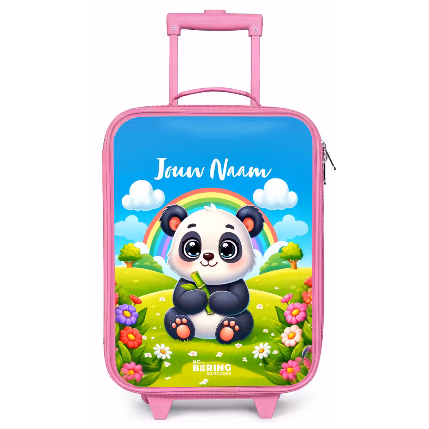 Pukkie Panda Kinderkoffer - Roze klein -zz3dotto