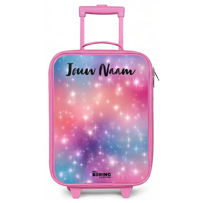 Sterren - Abstract - Kleuren Kinderkoffer - Roze klein -zz3dotto