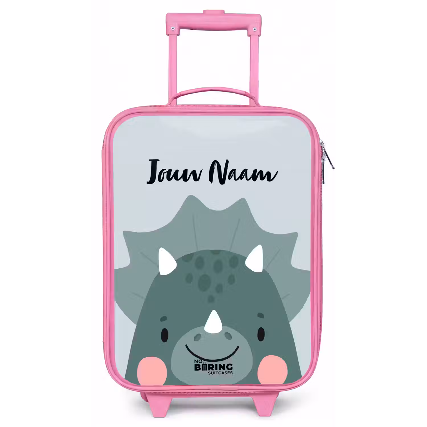 Tigo triceratops Kinderkoffer - Roze klein -zz3dotto