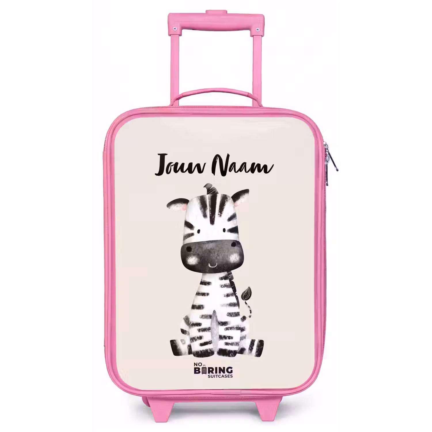 Zoë Zebra Kinderkoffer - Roze klein -zz3dotto