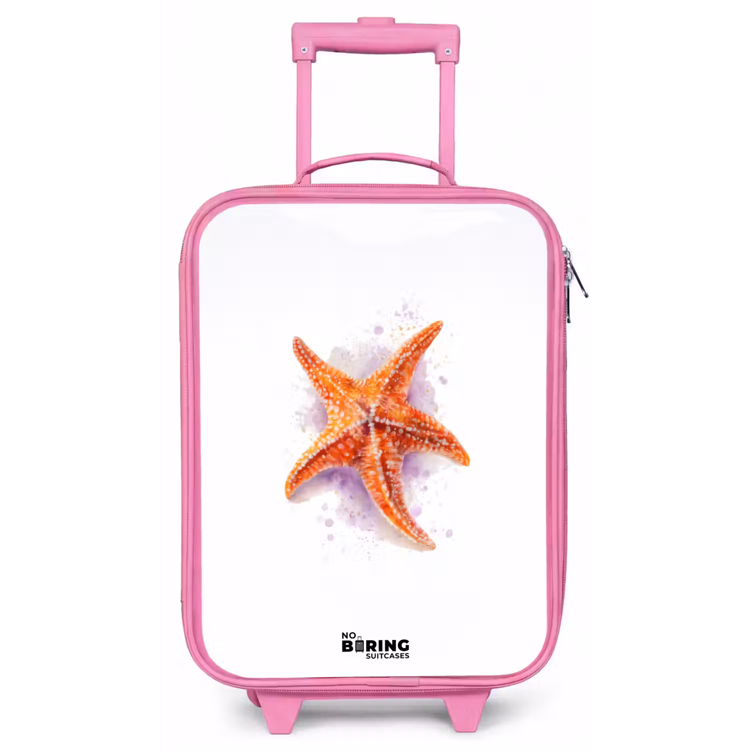 Oranje Zeester Illustratie Kinderkoffer - Roze klein -zz3dotto