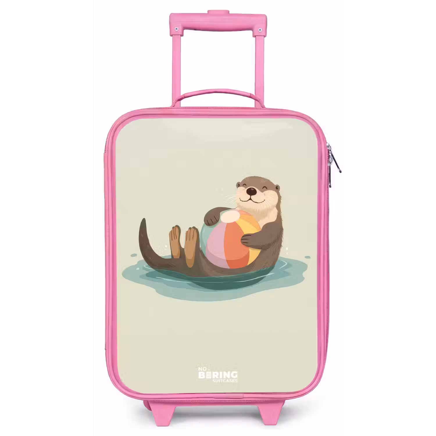 Otter - Strandbal - Water Kinderkoffer - Roze klein -zz3dotto