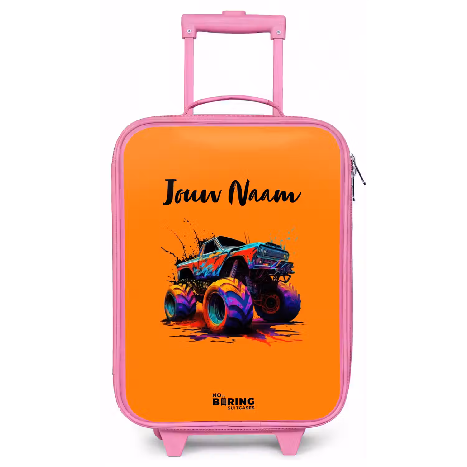 Rainbow Wheels Kinderkoffer - Roze klein -zz3dotto