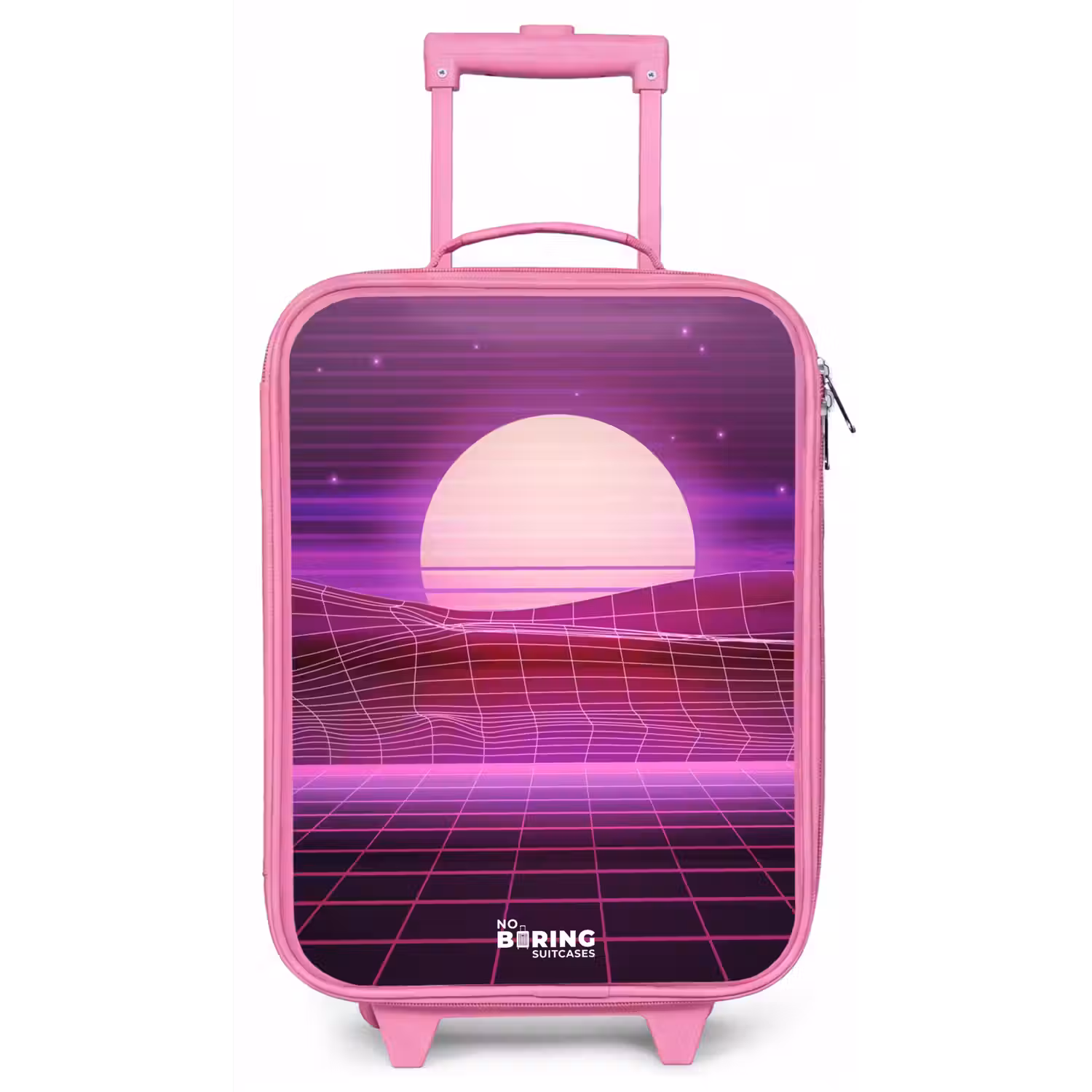 Rasterlandschap met zon Kinderkoffer - Roze klein -zz3dotto