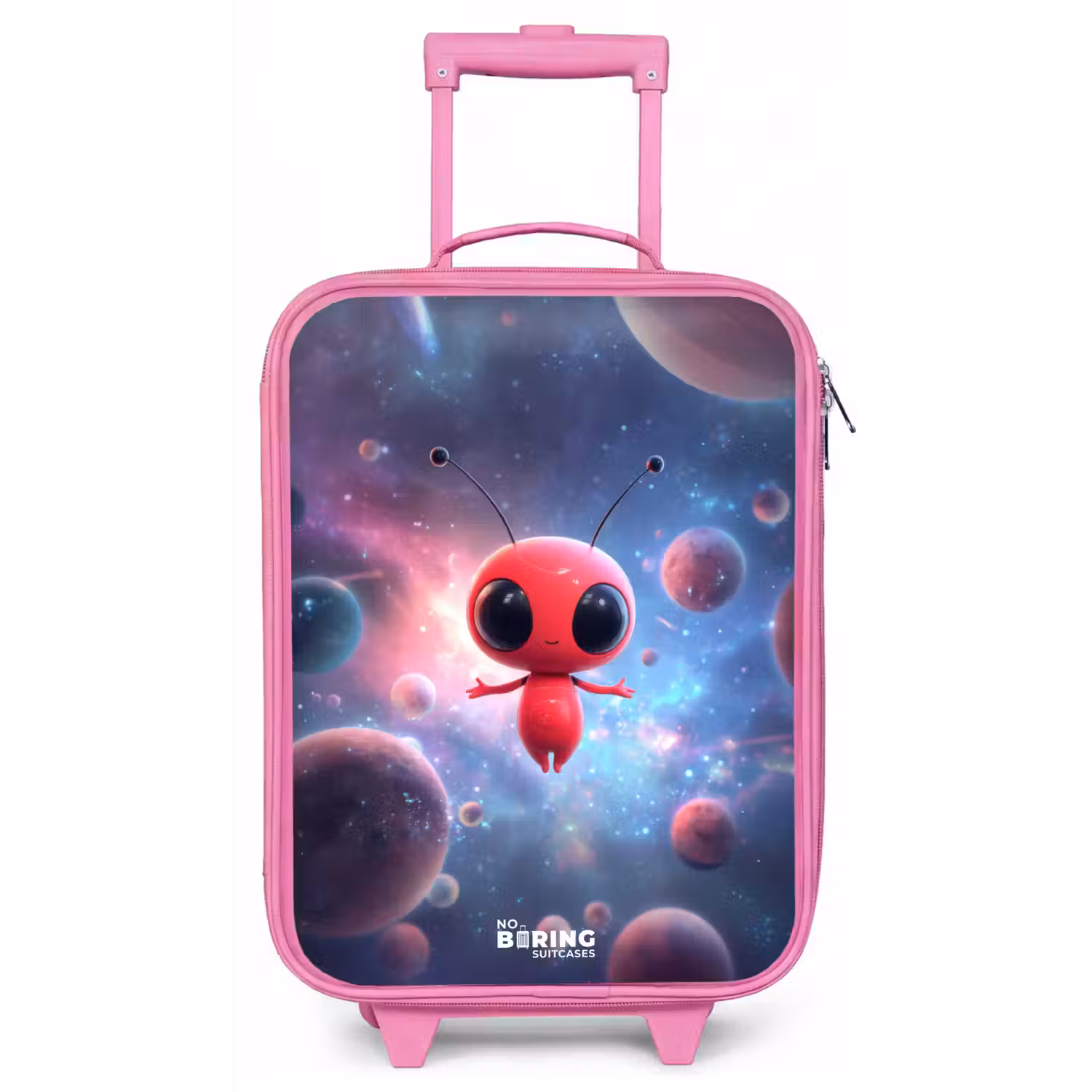 Rood Ruimtewezen in Kosmische Dans Kinderkoffer - Roze klein -zz3dotto